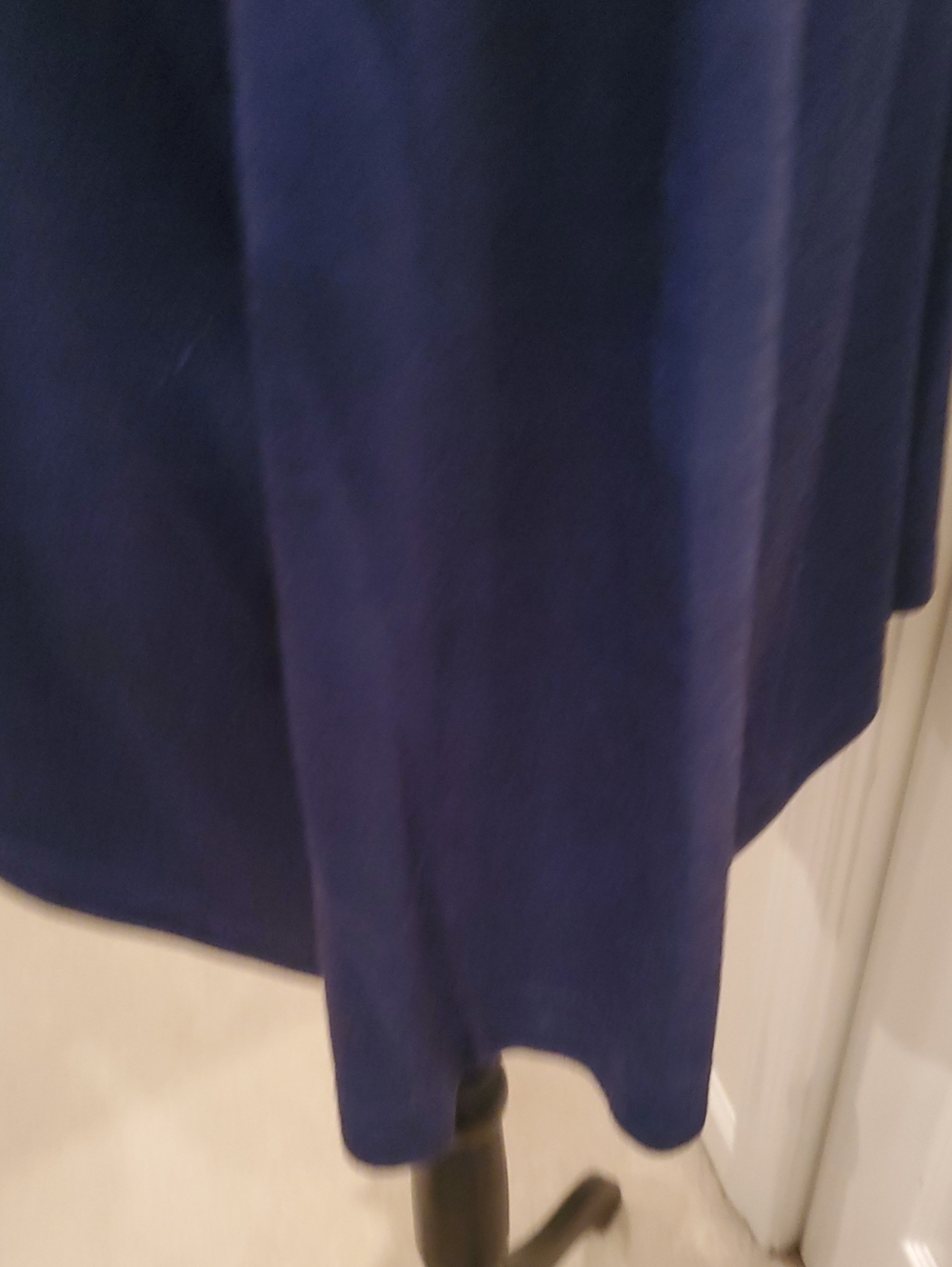 Blue Ribbed Longline Jacket Like New - Picture 2 of 5